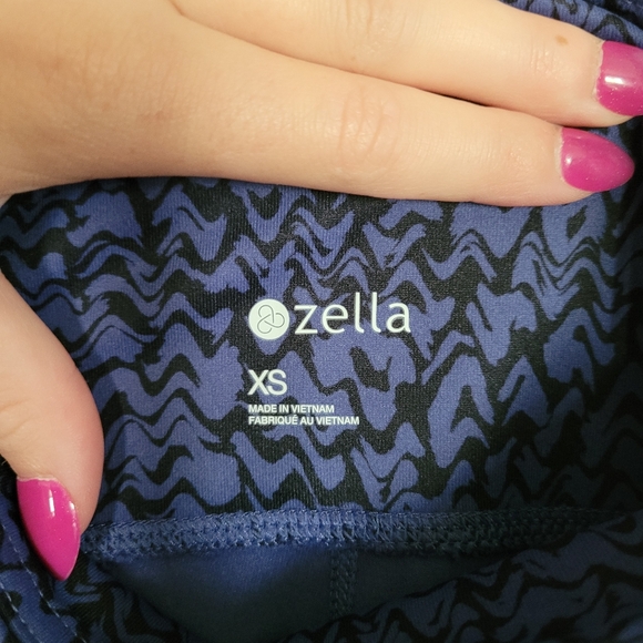 🆕 NWT Zella live in high waist ankle performance leggings blue twilight - Picture 11 of 11